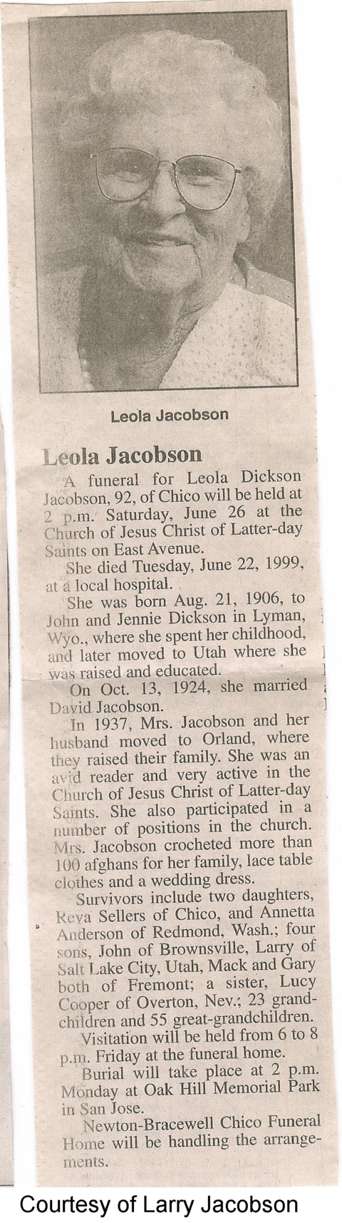 Article from Vernal Express Aug 1910